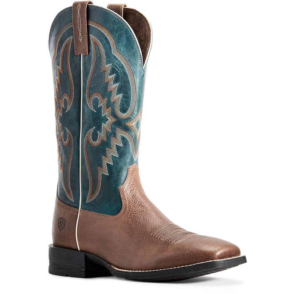 Ariat Men's Round Pen Western Boots - Clean Saddle | elliottsboots