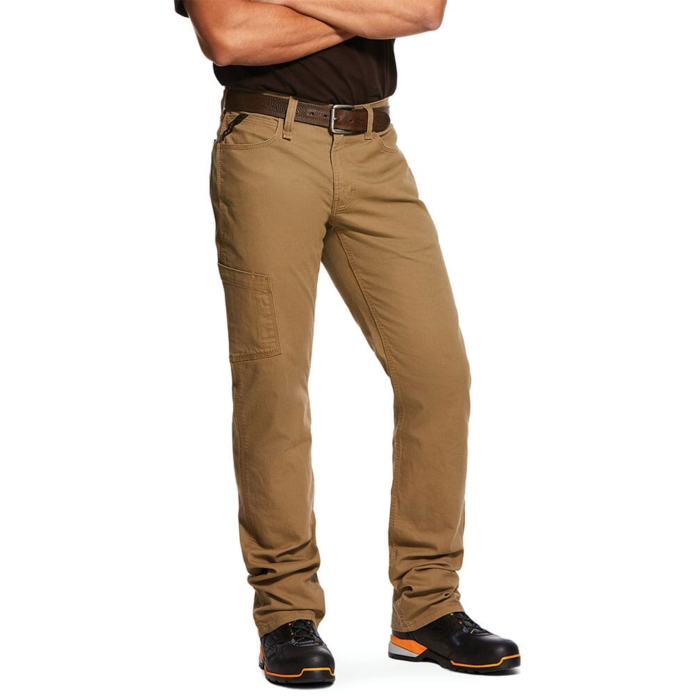 Image for Ariat Men's Rebar M4 Straight Leg Pant Jeans - Field Khaki from bootbay