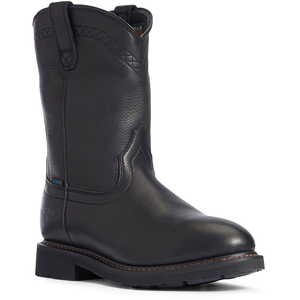 Image for Ariat Men's Sierra H2O Work Boots - Black from elliottsboots