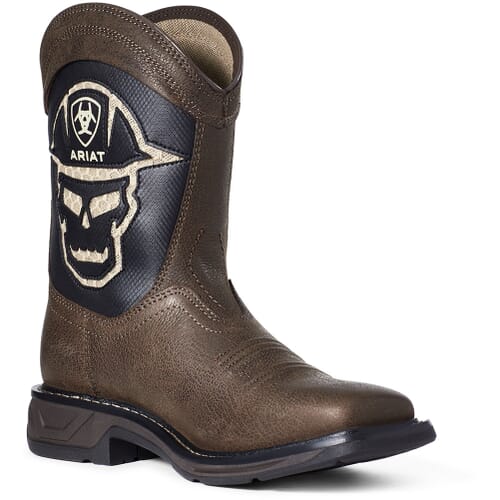 Image for Ariat Youth WorkHog XT VentTEK Bold Western Boots - Iron Coffee from elliottsboots