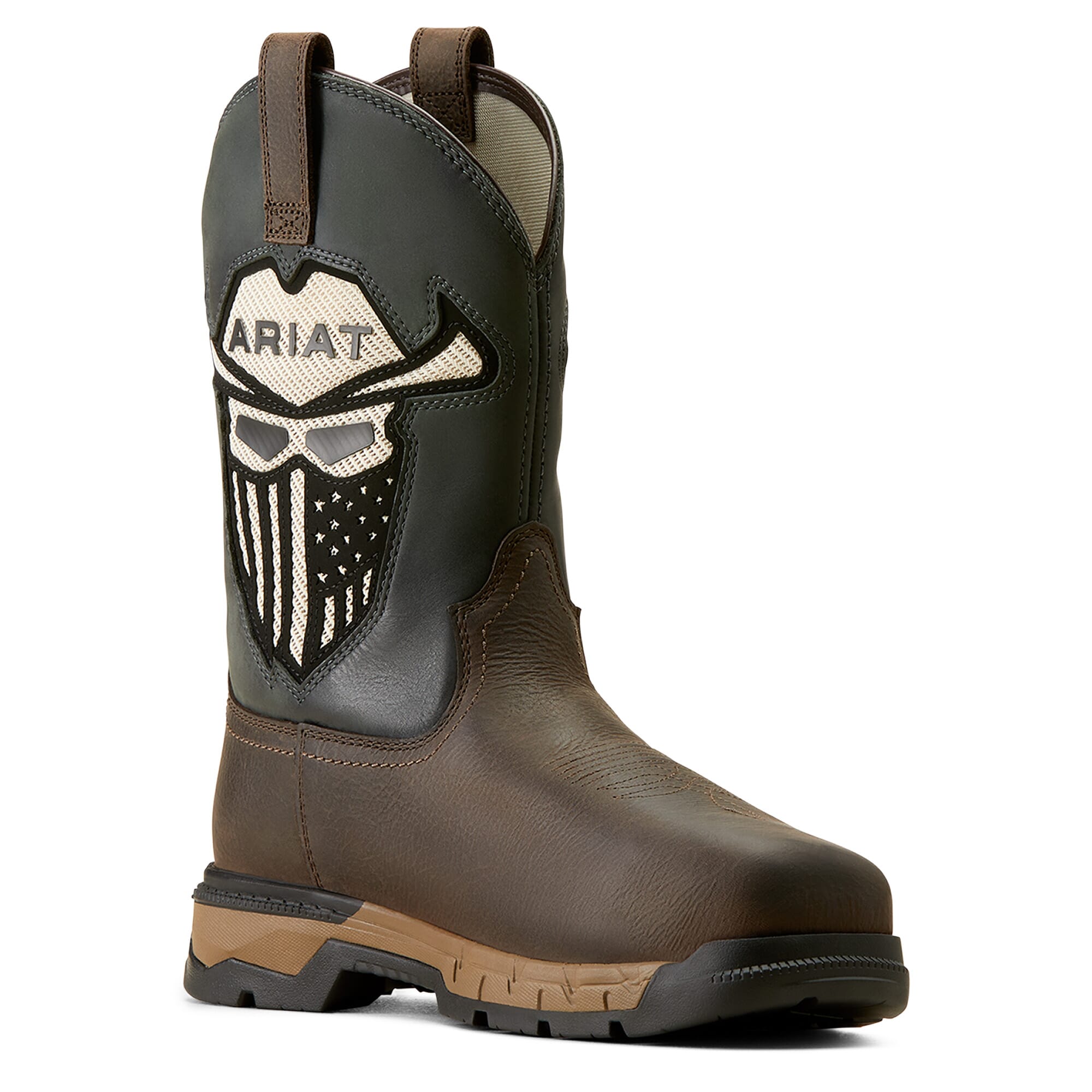 Ariat Men's Rebar Flex CT EH Safety Boots - Iron Coffee | elliottsboots