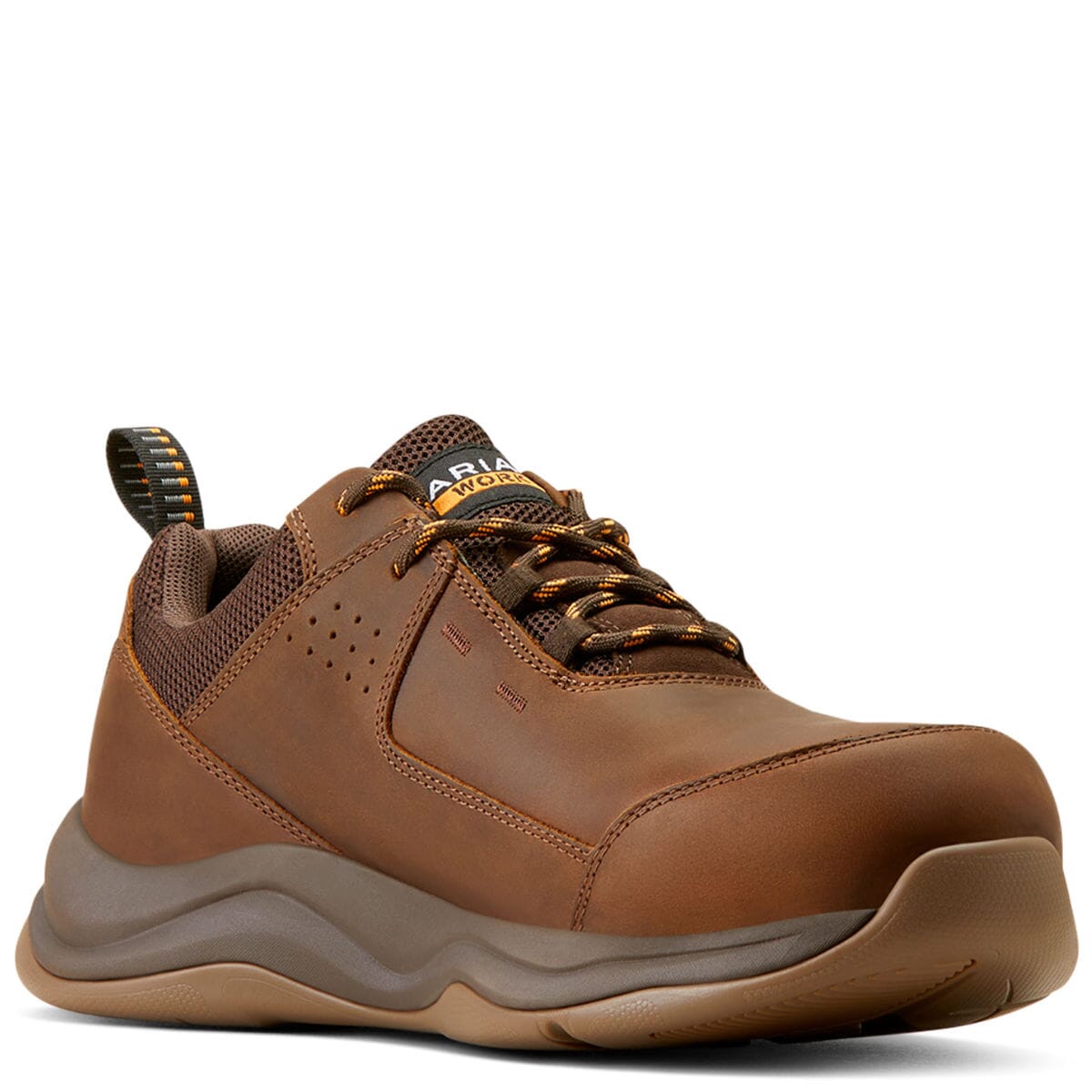 Aeroquip セミドライ 5×3mm LB ブーツ付 Ariat Men's Working Mile SD35 Composite Toe Safety Shoes - Brown