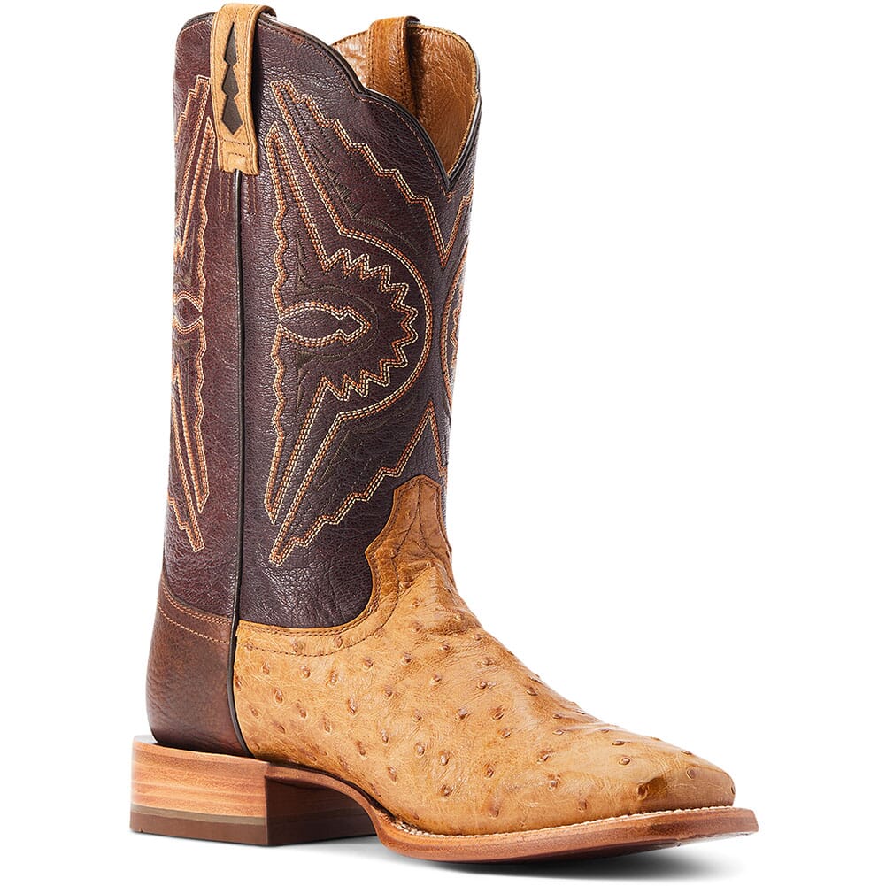 Ariat Men's Broncy Full Quill Western Boots - Antique Saddle ...