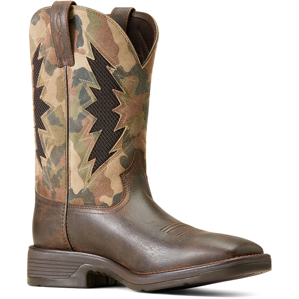 Ariat Leather Cowboy Boots - Rich Brown Ariat Men main image 3