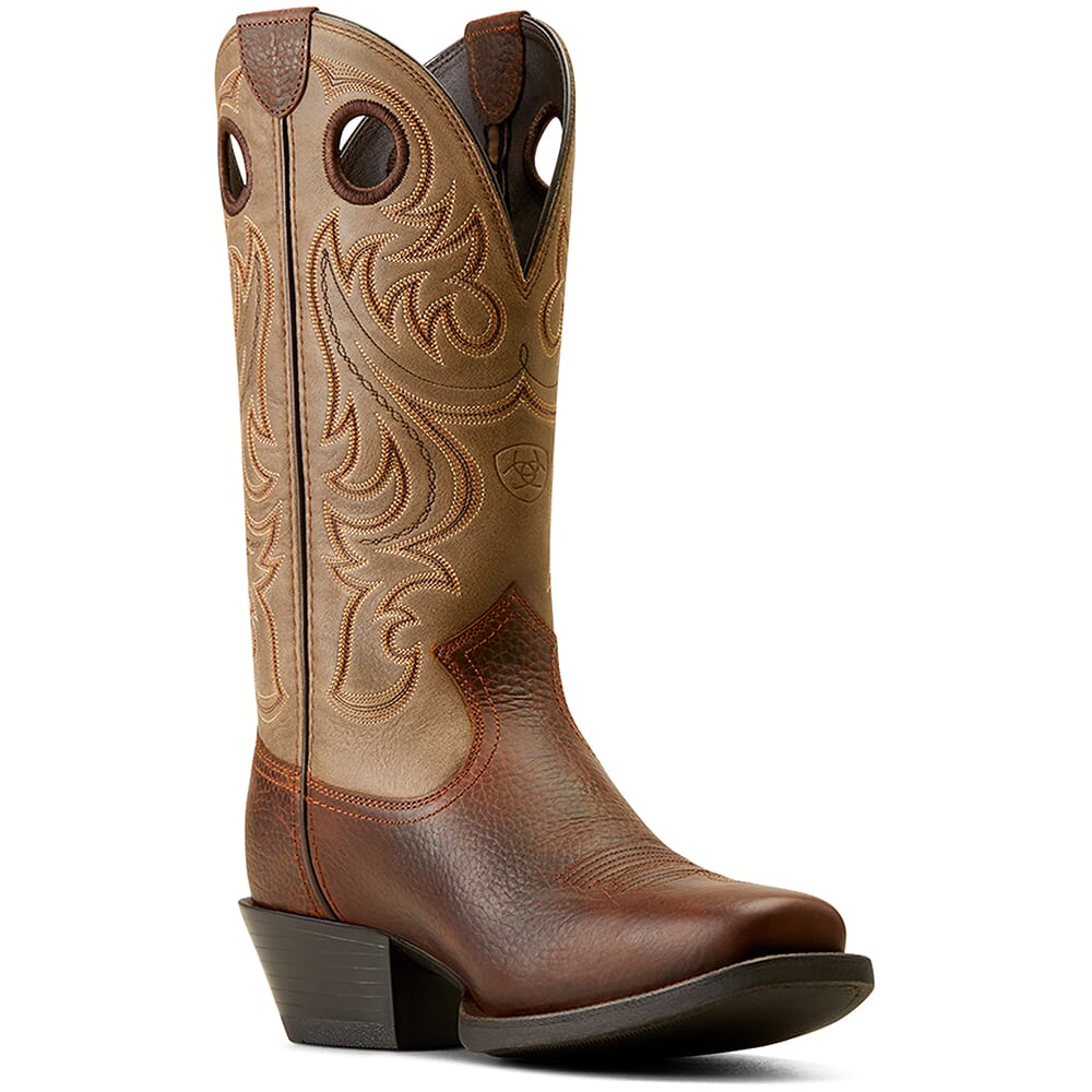 Ariat Men's Sport Square Toe Western Boots - Brown Oiled Rowdy ...