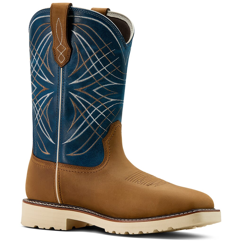 Never worn. Brand new. Steel toe ariat boots. Mens size 9.5 Ariat 10001200 Mens Workhog Pull On H20 Composite Toe Wellington main image 3
