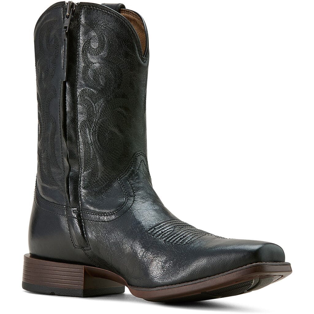 Ariat Men's Bodie Western Boots - Iron Black | elliottsboots