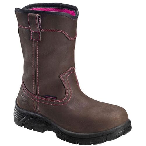Image for Avenger Women's WP EH Comp Toe Safety Boots - Brown from elliottsboots