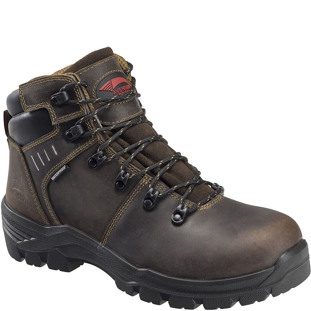 Image for Avenger Men's Foundation EH PR WP Safety Boots - Brown from elliottsboots