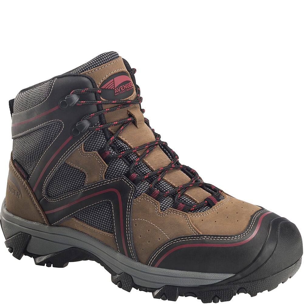 Image for Avenger Men's Crosscut EH PR Safety Boots - Brown from elliottsboots