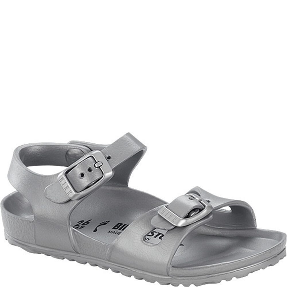 Image for Birkenstock Kid's Rio Essentials Sandals - Silver from elliottsboots