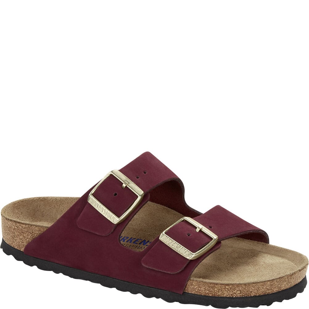 Birkenstock Arizona Soft Footbed (39 Maroon Nubuck)