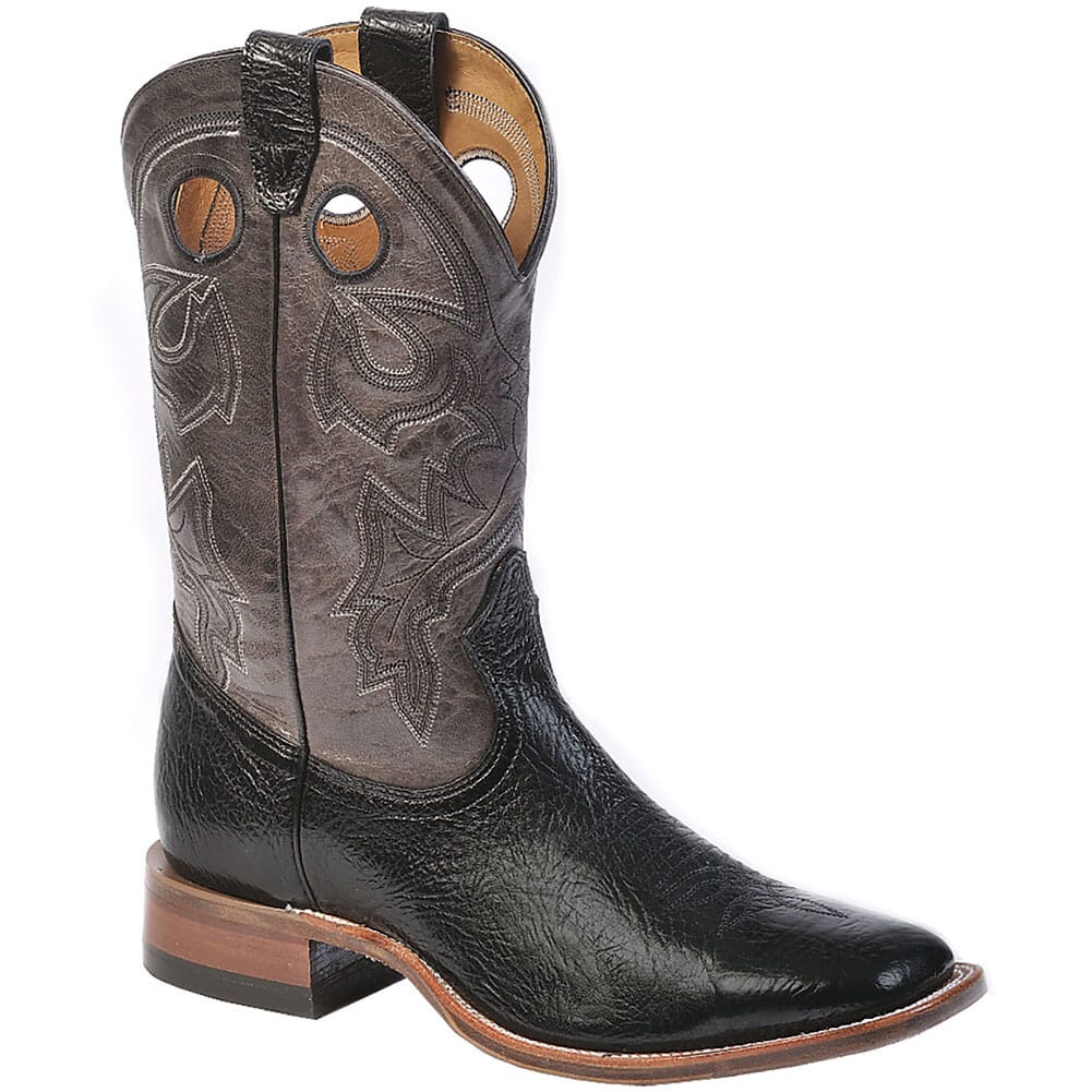 Image for Boulet Men's Wide Square Toe Western Boots - Organza Grey/Black from elliottsboots