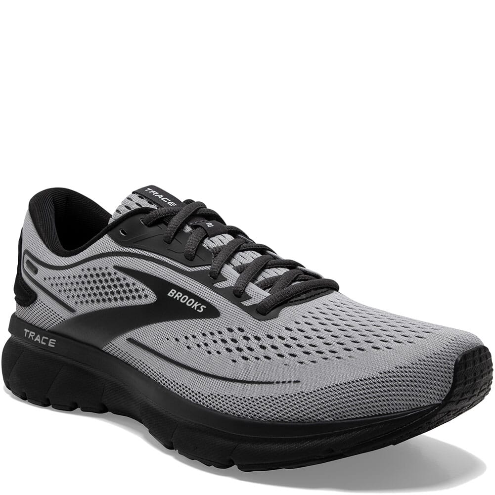 Brooks Men's Trace 2 Athletic Shoes - Alloy/Black/Ebony | elliottsboots