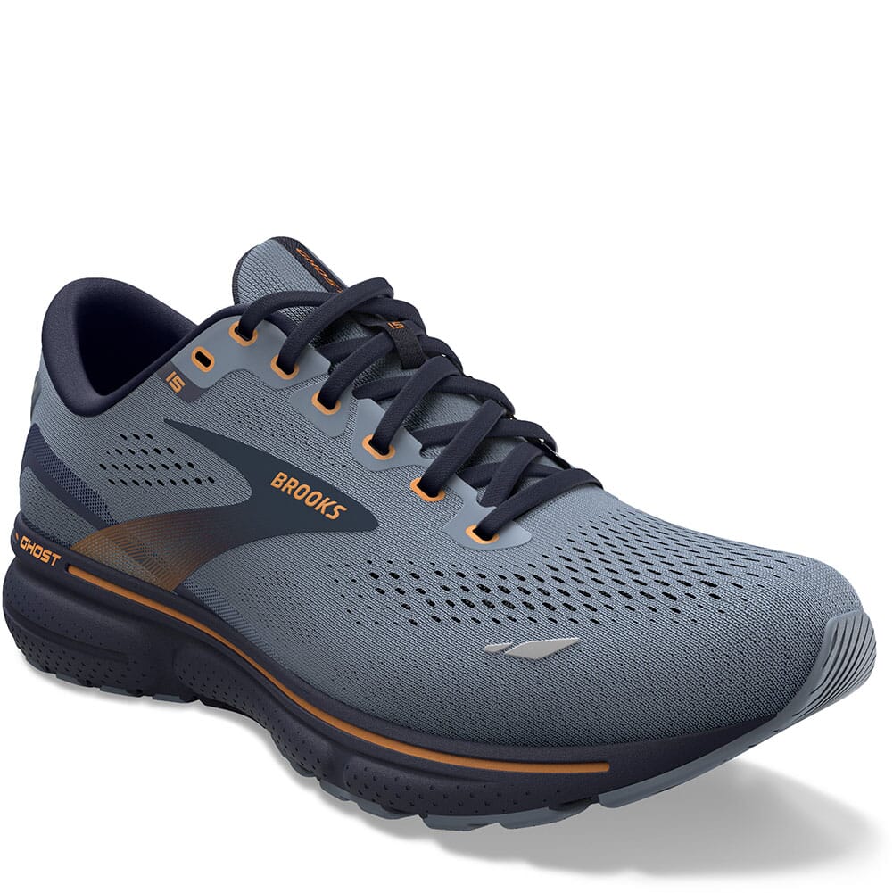 Image for Brooks Men's Ghost 15 Athletic Shoes - Flintstone/Peacoat from elliottsboots