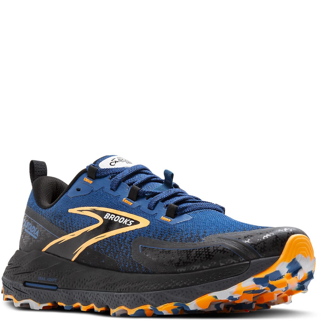 Brooks Men's Cascadia 18 Running Shoes - Blue Sapphire/Black