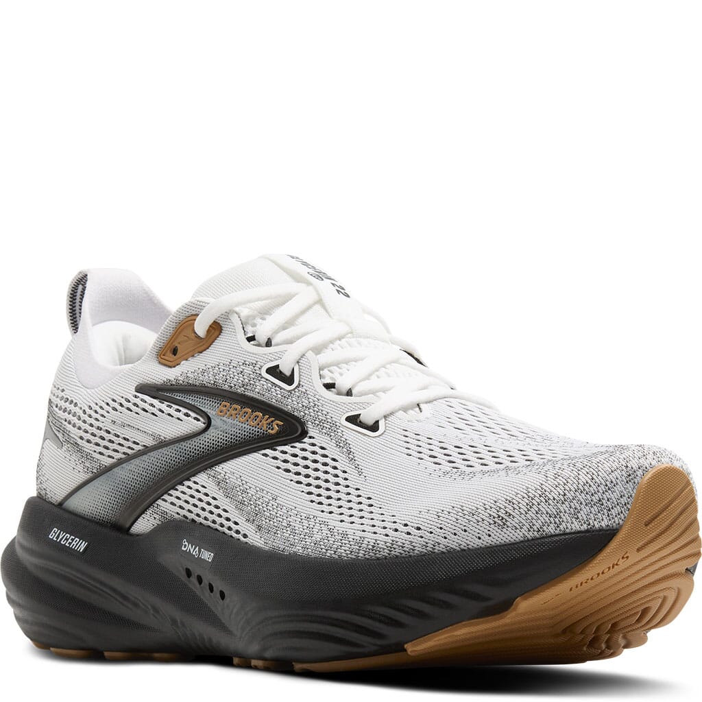 Brooks Sneakers Mens Size US 11M White Gray Leather Athletic Running Lace‎ Up Men main image 3