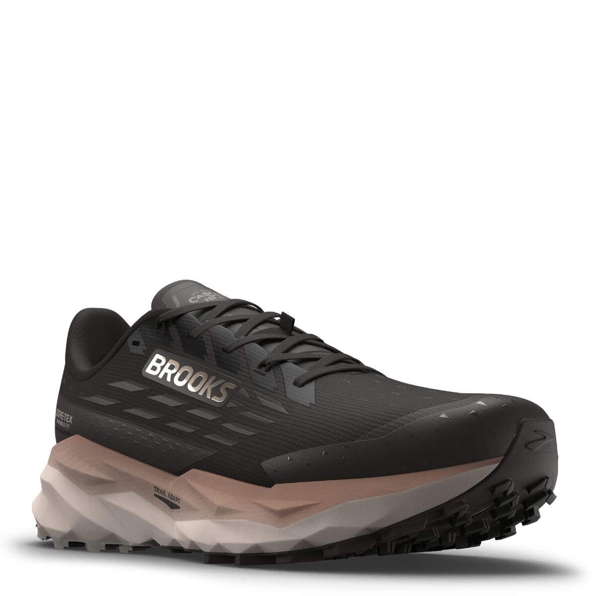 Brook Men's Cascadia 19 GTX Ahletic Shoes - Black/Ebony/Chateau