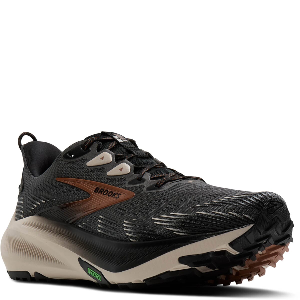 Brooks Men's Ghost Trail Athletic Shoes - Ebony/Black/Clove | elliottsboots