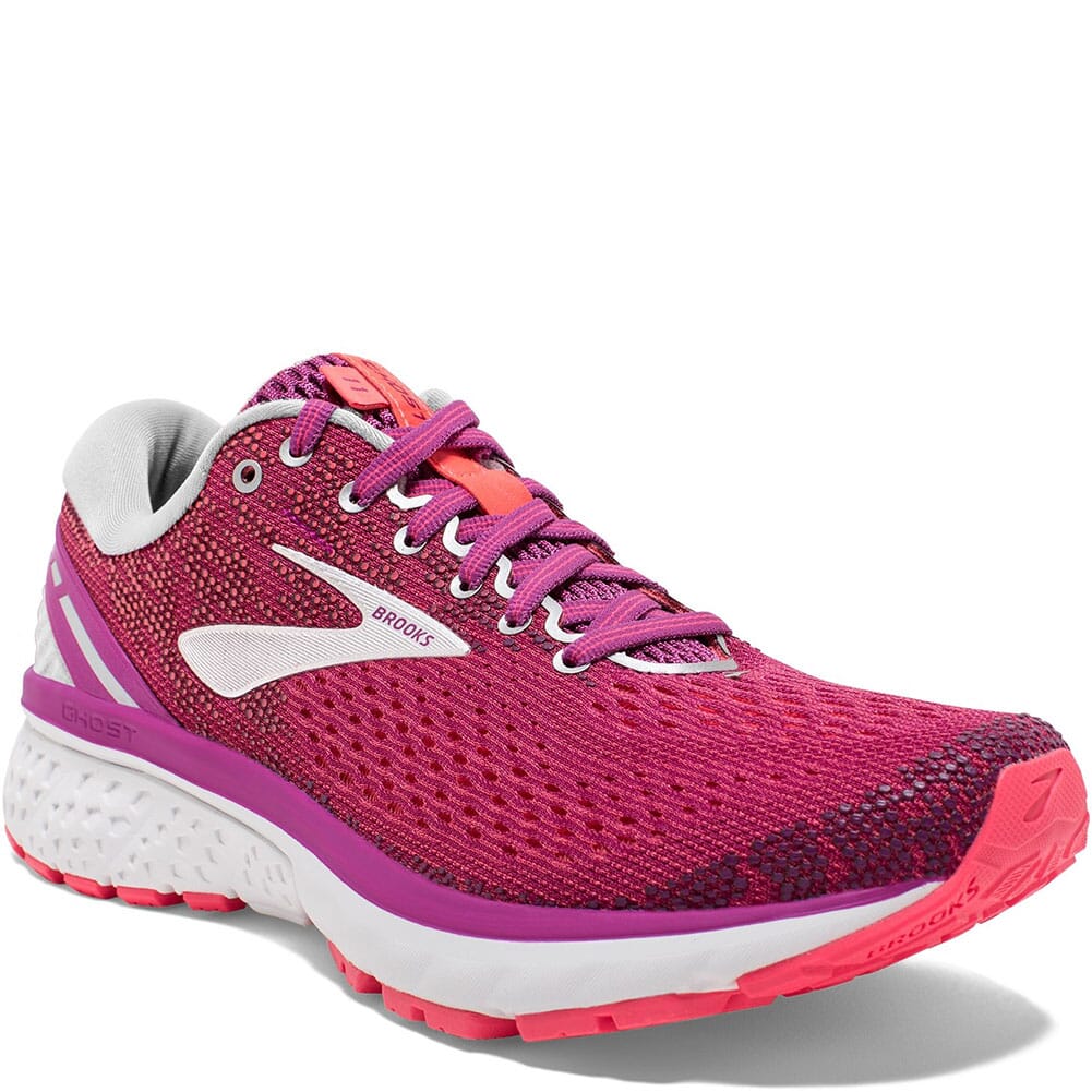 Brooks Women's Ghost 11 Athletic Shoes - Aster/Diva Pink/Silver ...