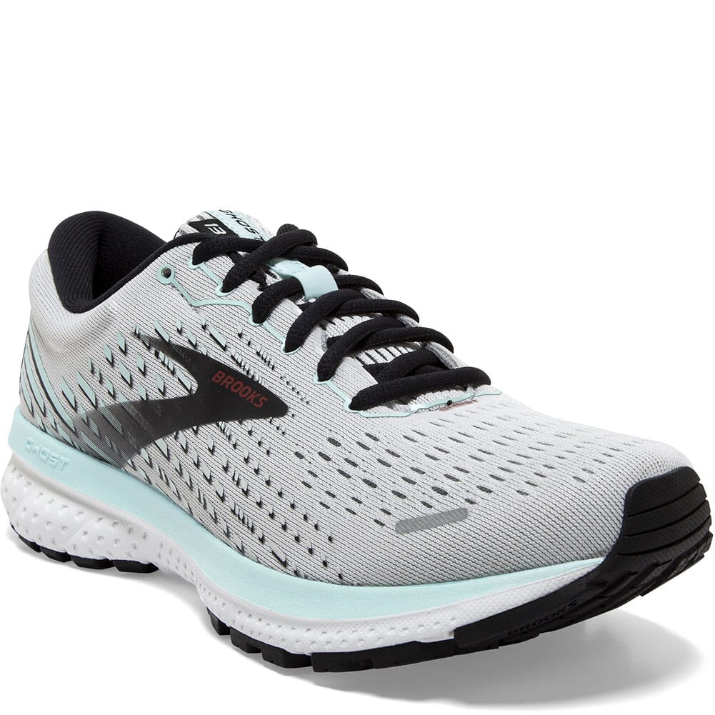 Image for Brooks Women's Ghost 13 Road Running Shoes - Grey/Fair Aqua/Black from bootbay