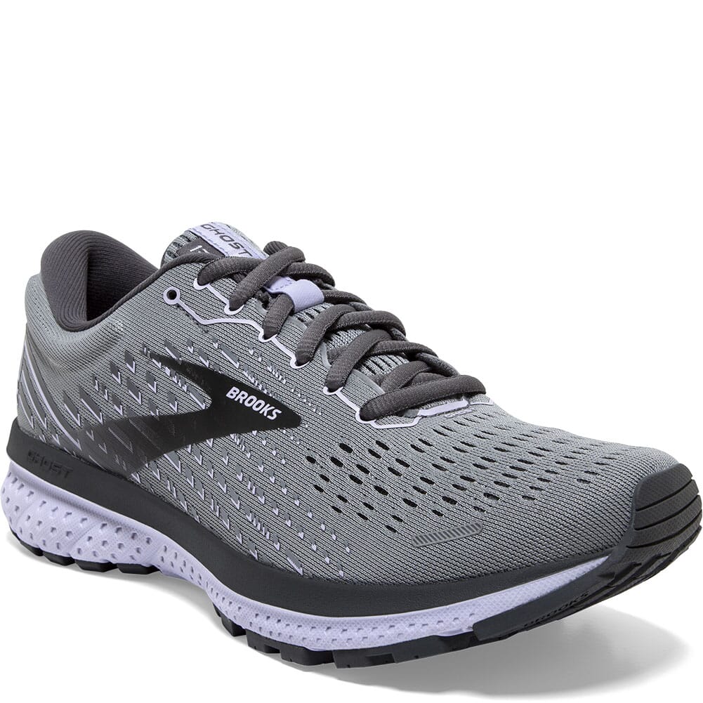 Image for Brooks Women's Ghost 13 Road Running Shoes - Grey/Blackened Pearl/Pur from bootbay