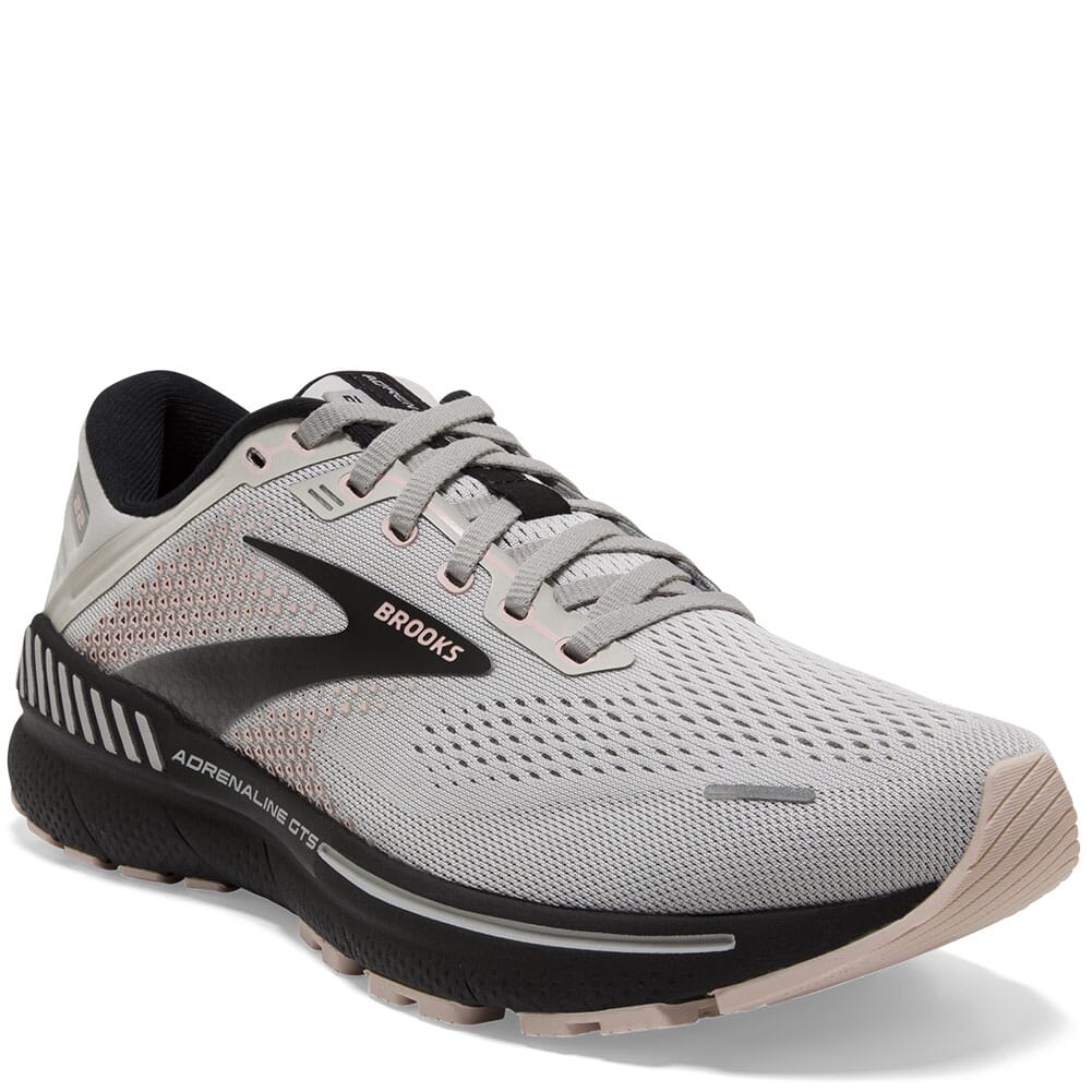 Image for Brooks Women's Adrenaline GTS 22 Running Shoes - Grey/Rose/Black from bootbay