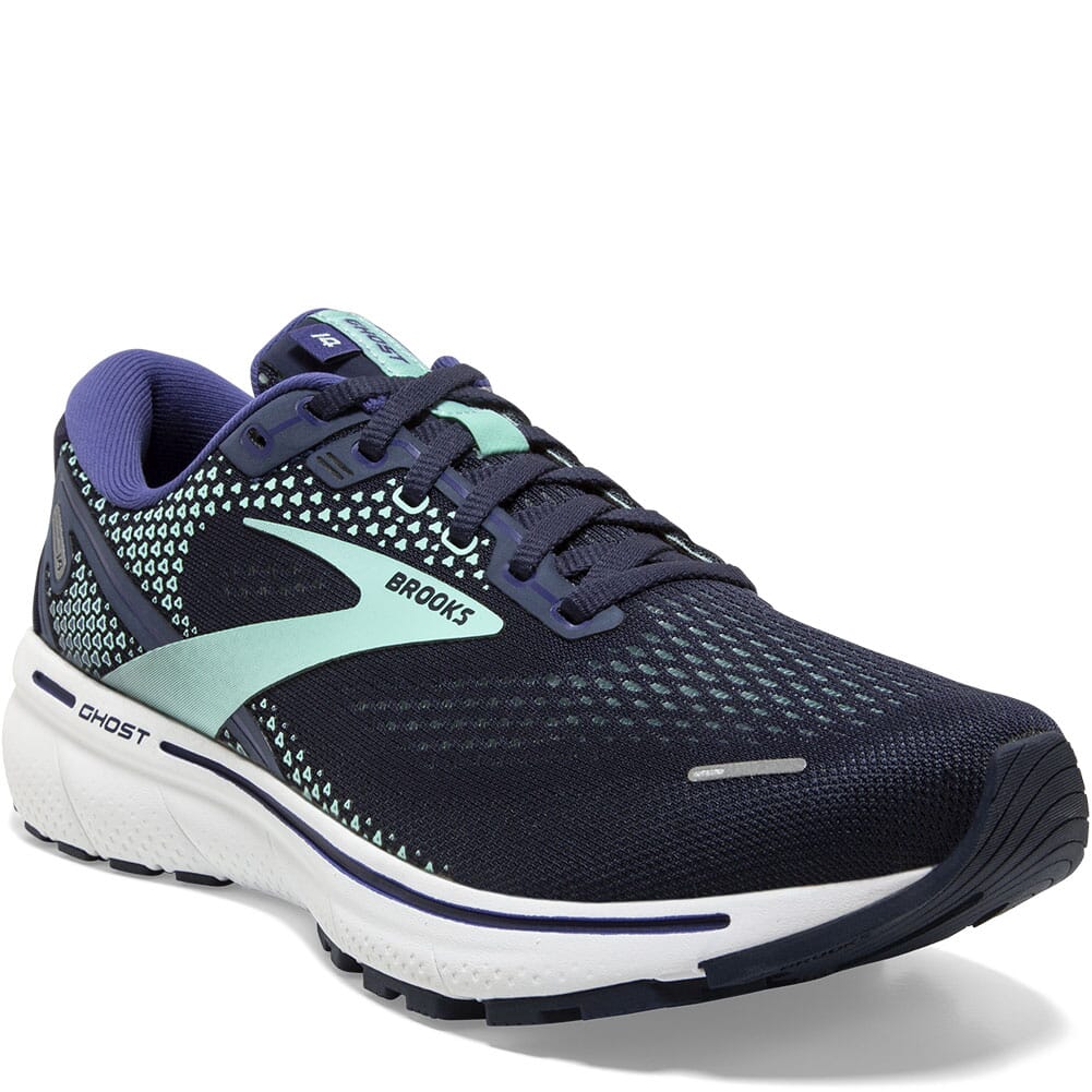 Image for Brooks Women's Ghost 14 Athletic Shoes - Peacoat/Yucca/Navy from bootbay