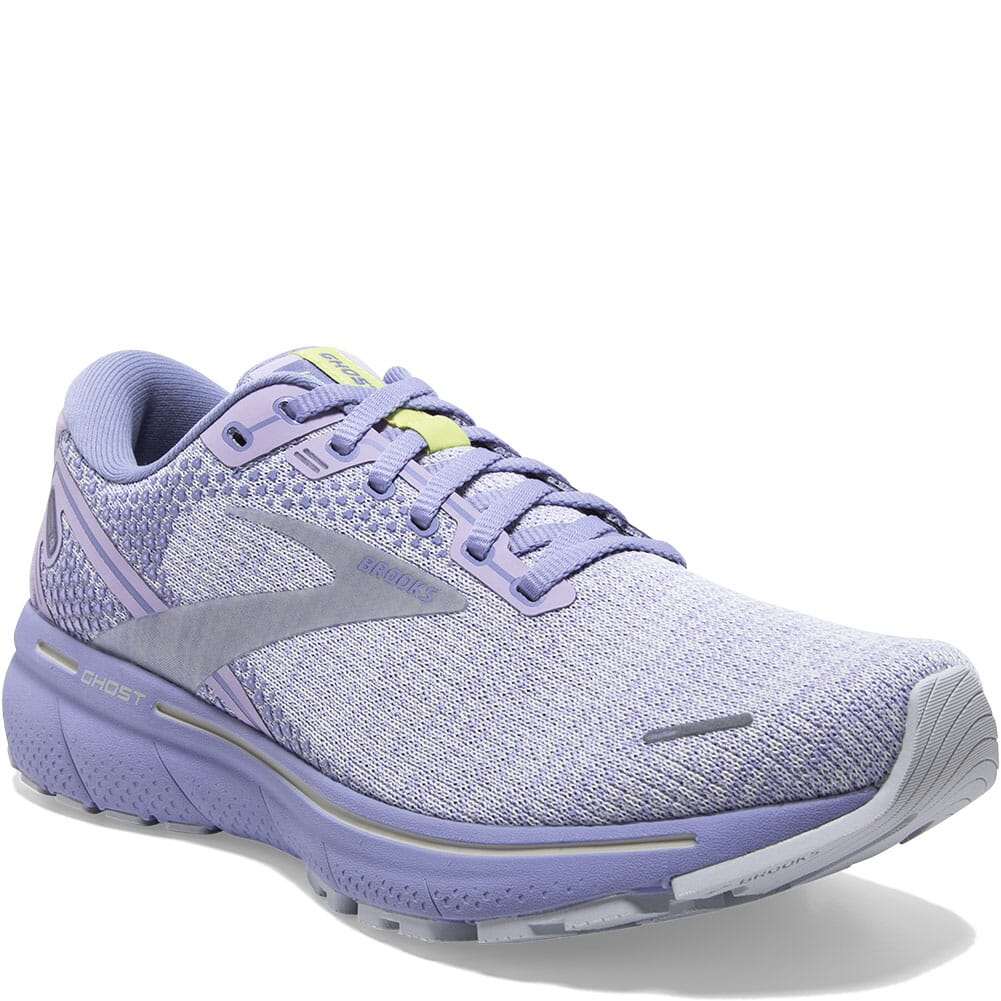 Cortar femenino Restringido Brooks Women's Ghost 14 Athletic Shoes - Lilac/Purple/Lime | elliottsboots