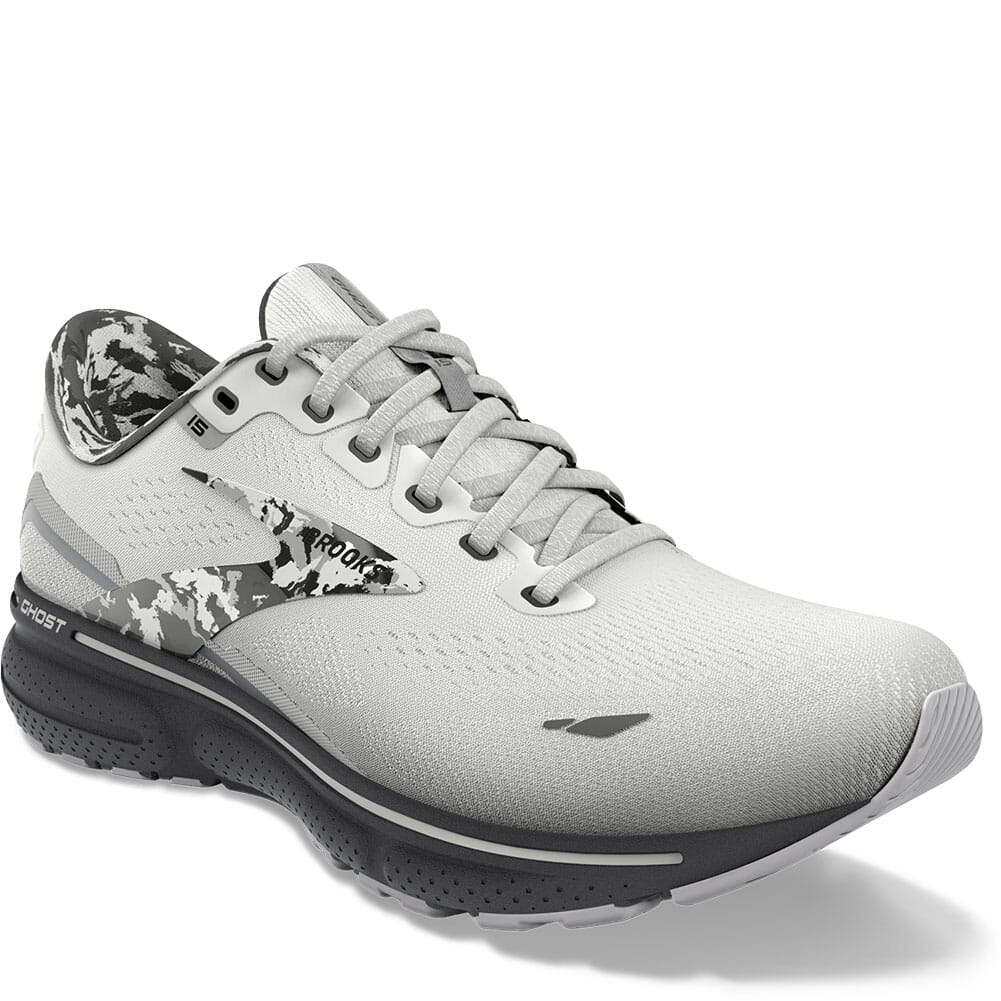 Image for Brooks Women's Ghost 15 Athletic Shoes - White/Ebony/Oyster from elliottsboots