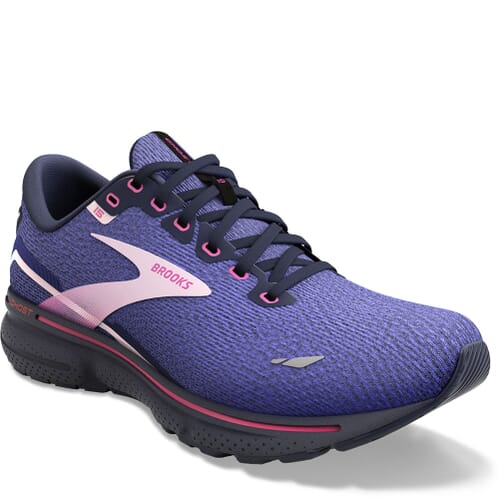 Image for Brooks Women's Ghost 15 Athletic Shoes - Blue/Peacoat/Pink from elliottsboots