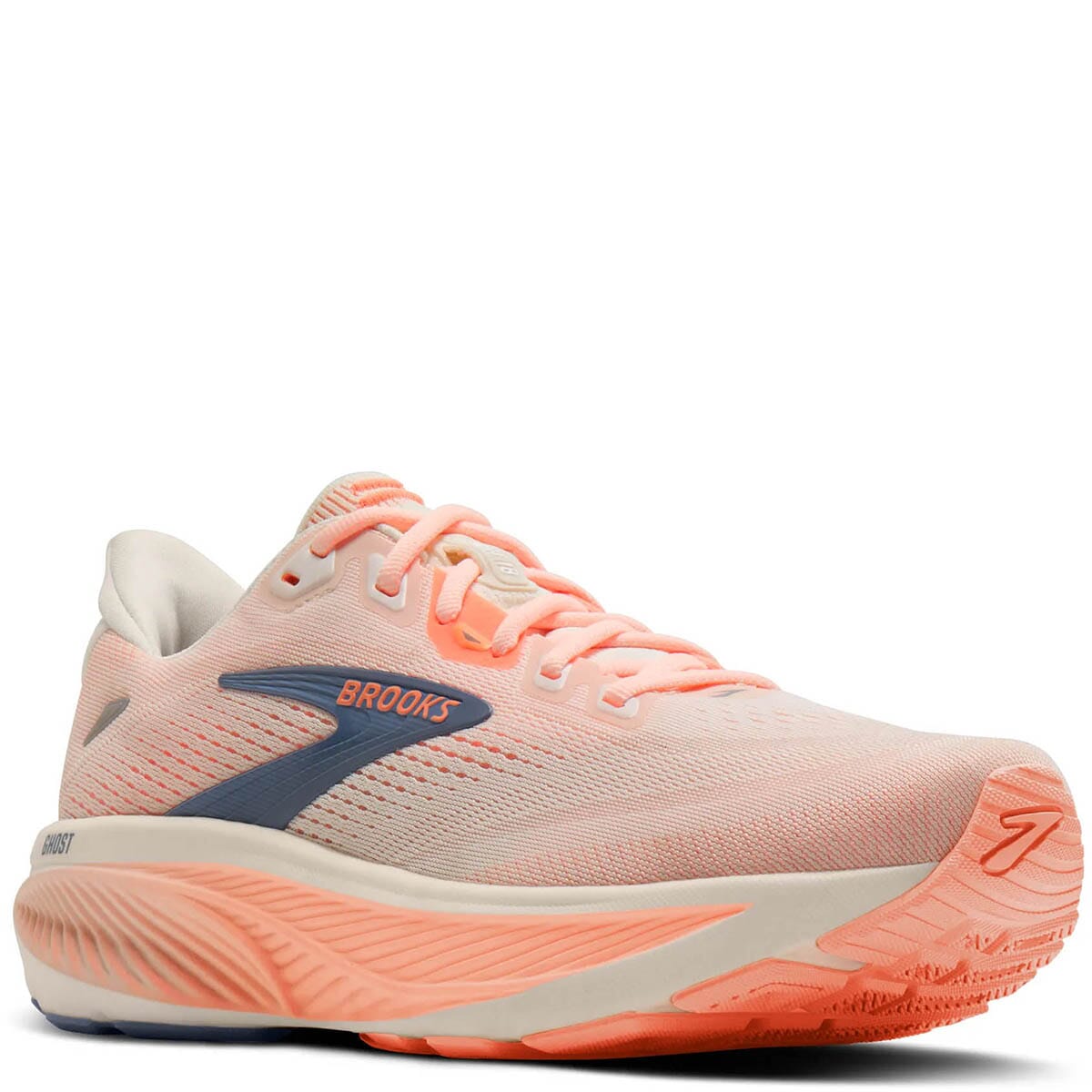 Brooks Women's Ghost 18 Running Shoes - Star White/Cyber Peach ...