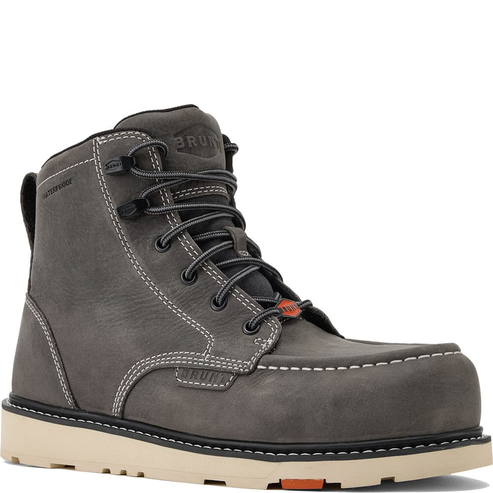 Brunt Men's Marin WP EH Work Boots - Grey | elliottsboots