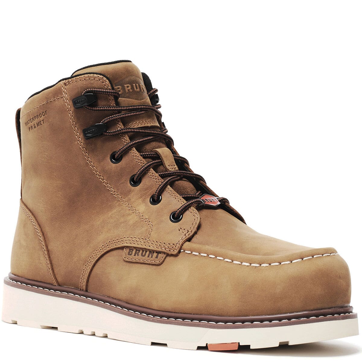 BRUNT Men's Marin Met Guard PR Composite Toe Safety Boots - Brown