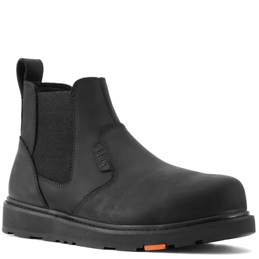 BRUNT Men's Ohman Comp Toe Safety Chelseas - Black | elliottsboots