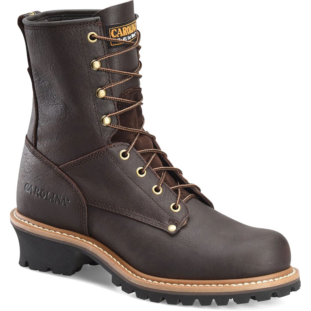 Carolina Men's 8IN Safety Loggers - Soggy Brown | elliottsboots