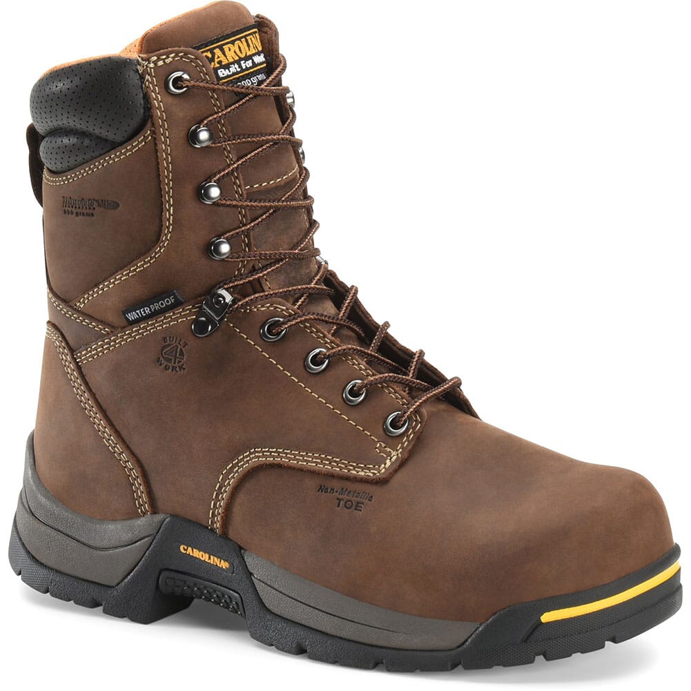 Carolina Men's WP 600 Grams Safety Boots - Brown | bootbay