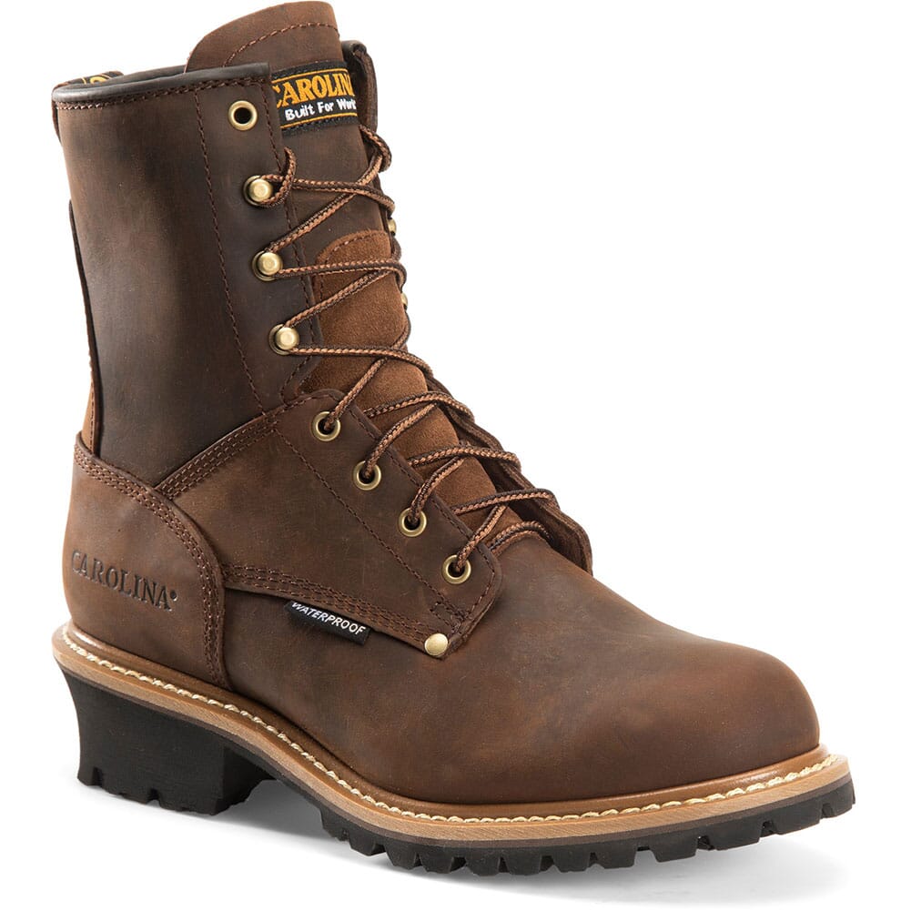 Image for Carolina Men's EH WP Work Loggers - Brown from elliottsboots