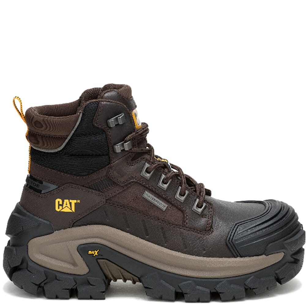 Caterpillar Men's Invader Max WP CT Safety Boots - Coffee Bean