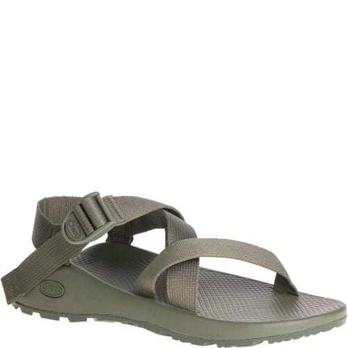 Olive Green Chaco Sandals Chaco Olive Green Strappy Sandals Hiking Outdoors Toe Loop  main image 3