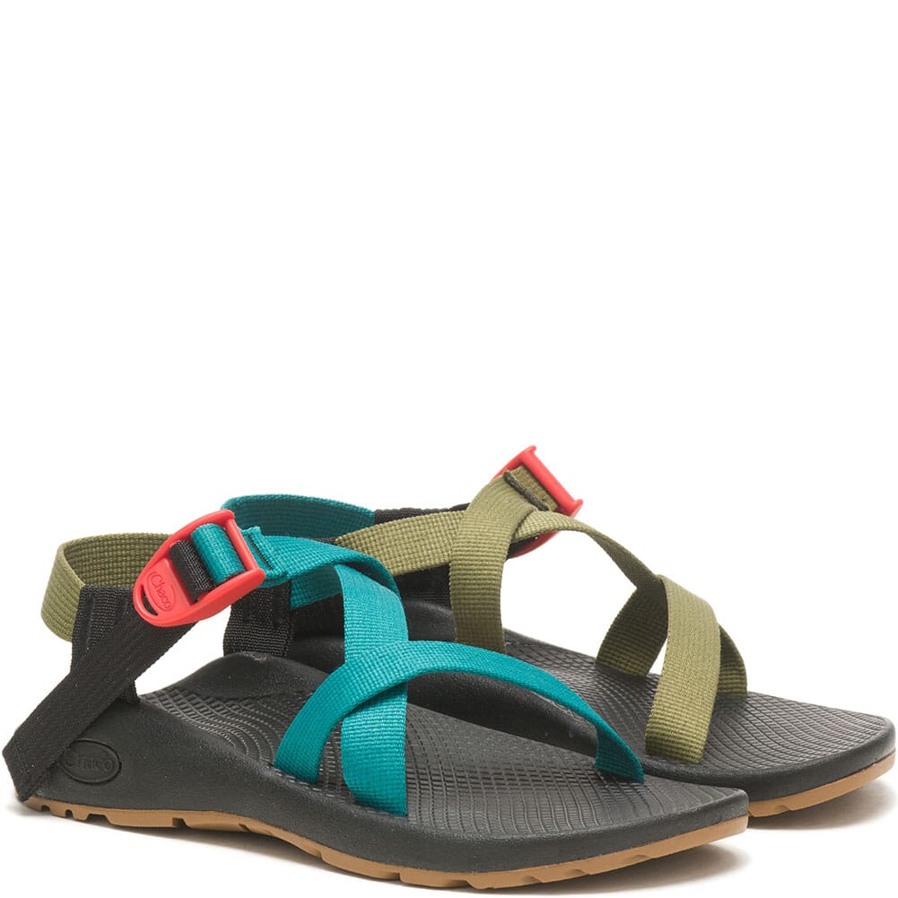 Chaco Women's Z/1 Classic Sandals - Teal Avocado | elliottsboots