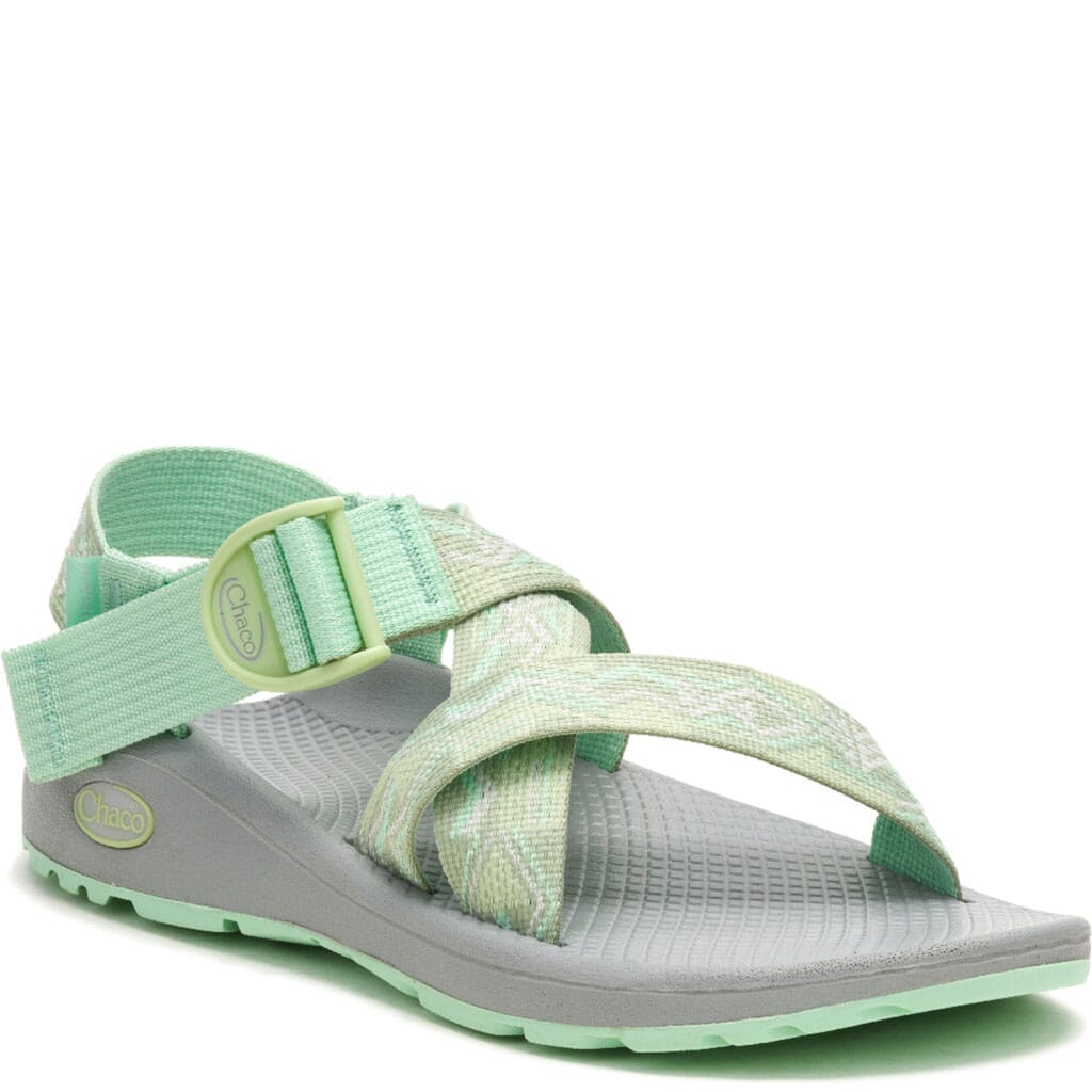 Chaco Women's Mega Z/Cloud Wide-Strap Sandals - Paddle Celadon