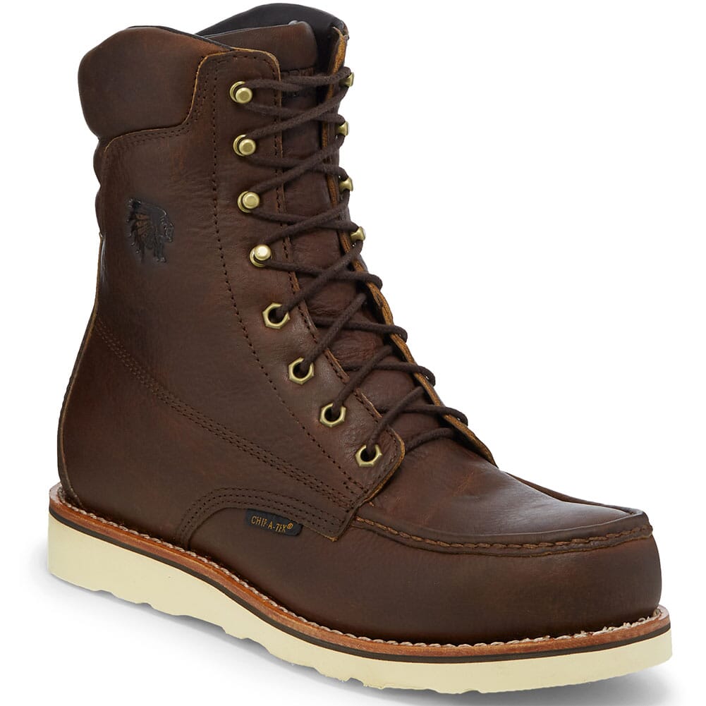 Chippewa Men's Edge Walker Lace Up Safety Boots - Brown | elliottsboots