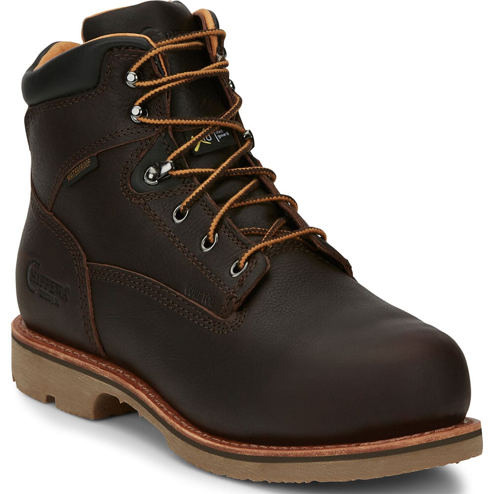 Chippewa Men's Serious+ Met Guard Safety Boots - Brown | elliottsboots