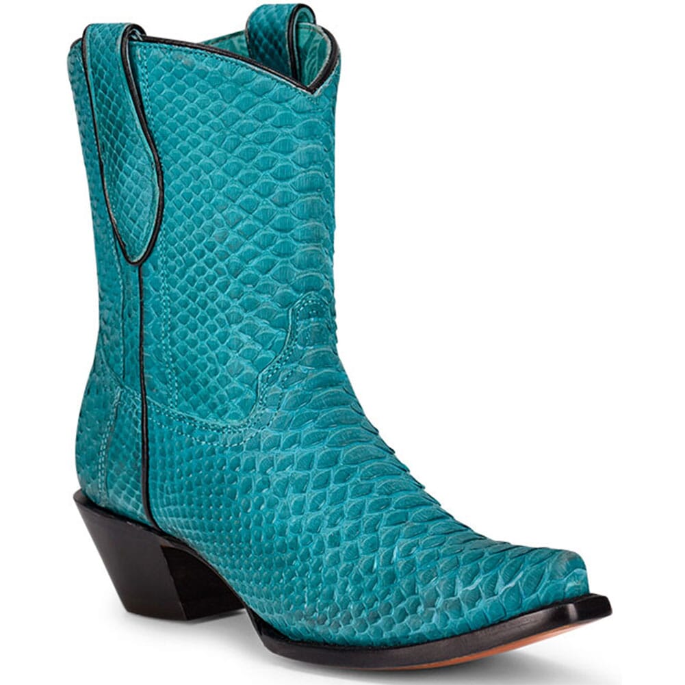Image for Corral Women's Python Full Exotic Western Boots - Turquoise from elliottsboots