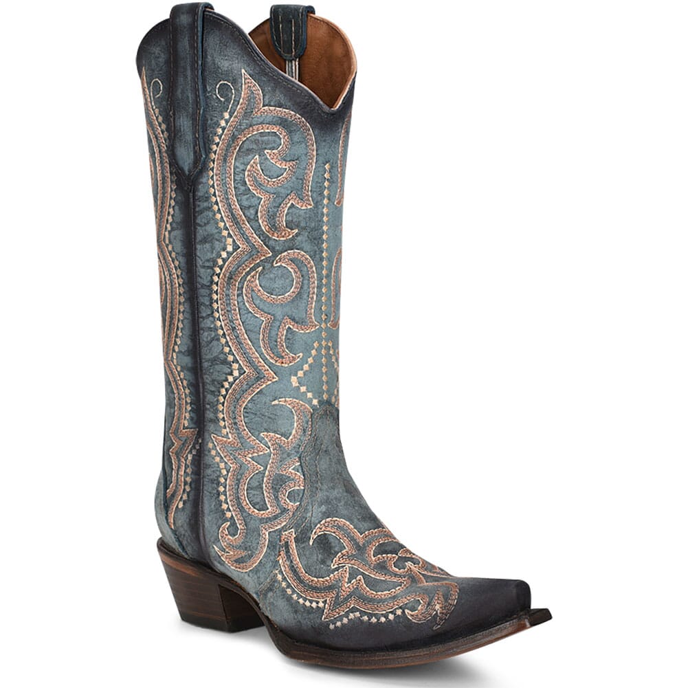 Image for Corral Women's Embroidery Western Boots - Blue Jean from elliottsboots