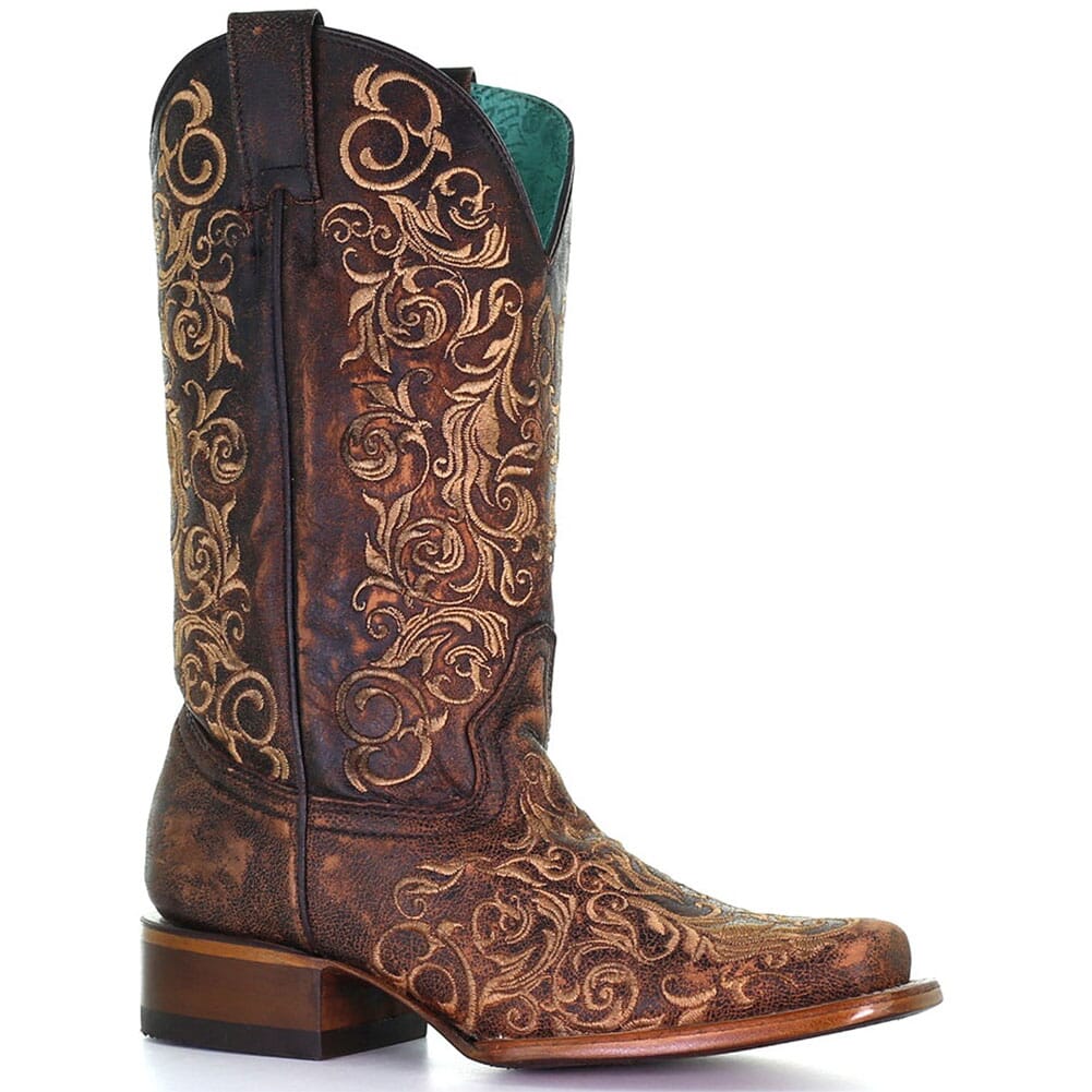 Image for Corral WomenÆs Laser Western Boots - Brown from bootbay