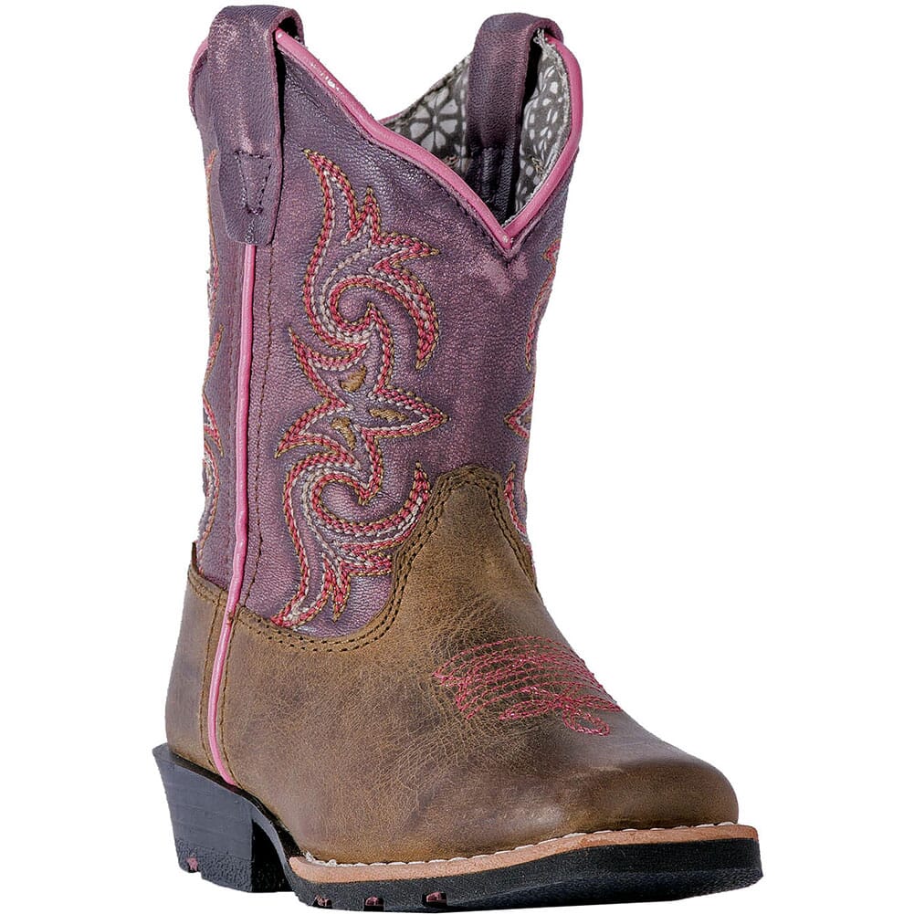 Image for Dan Post Infant's Tryke Western Boots - Sand/Purple from bootbay