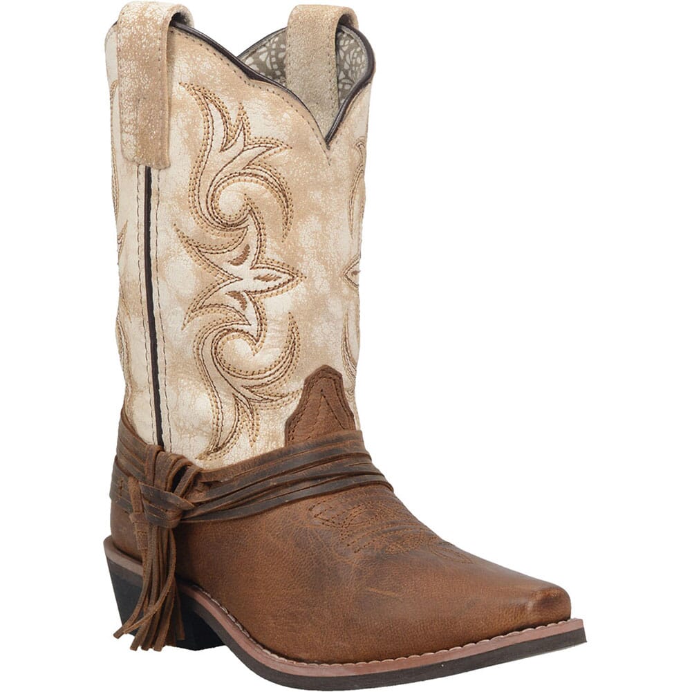 Image for Dan Post Children's Lil' Myra Western Boots - Brown/Bone from bootbay