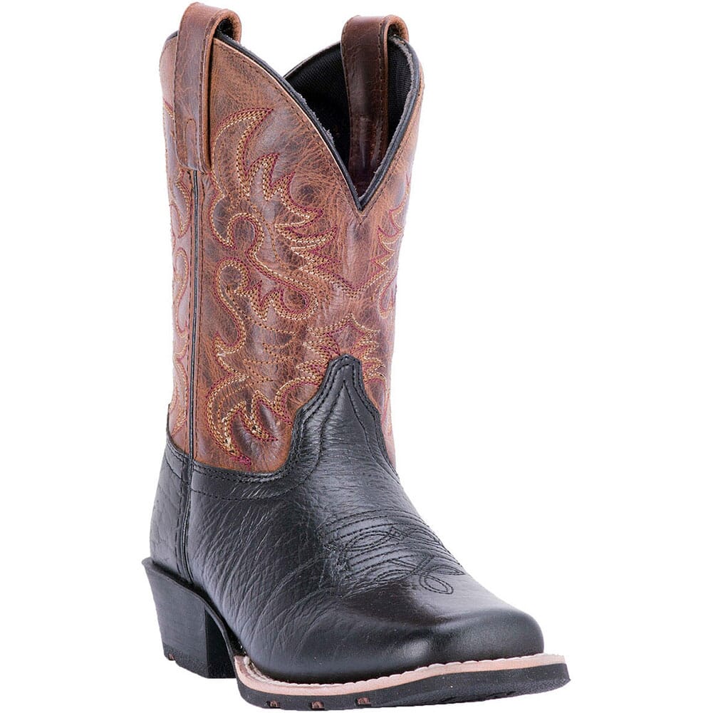 Image for Dan Post Kid's Little River Western Boots - Brown/Black from elliottsboots